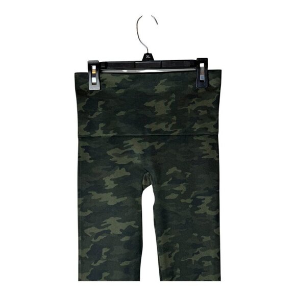 Spanx Leggings Women Medium Green Camo Look at Me Now Yoga Athletic NWT - Picture 5 of 9